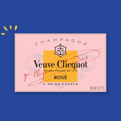 Veuve Clicquot Rosé, étiquette