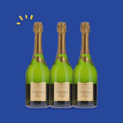 Lot de 3 bouteilles William Deutz 2014